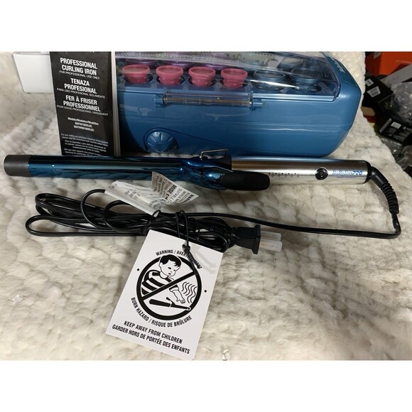 BaByliss PRO Hot Rollers For All Hair Lengths and 1"/25 mm Curling Iron Bundle - Picture 6 of 9